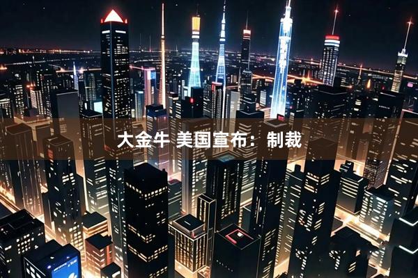 大金牛 美国宣布：制裁